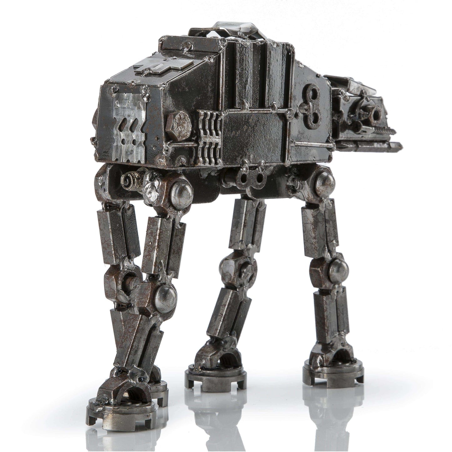 AT-AT metal sculpture detail