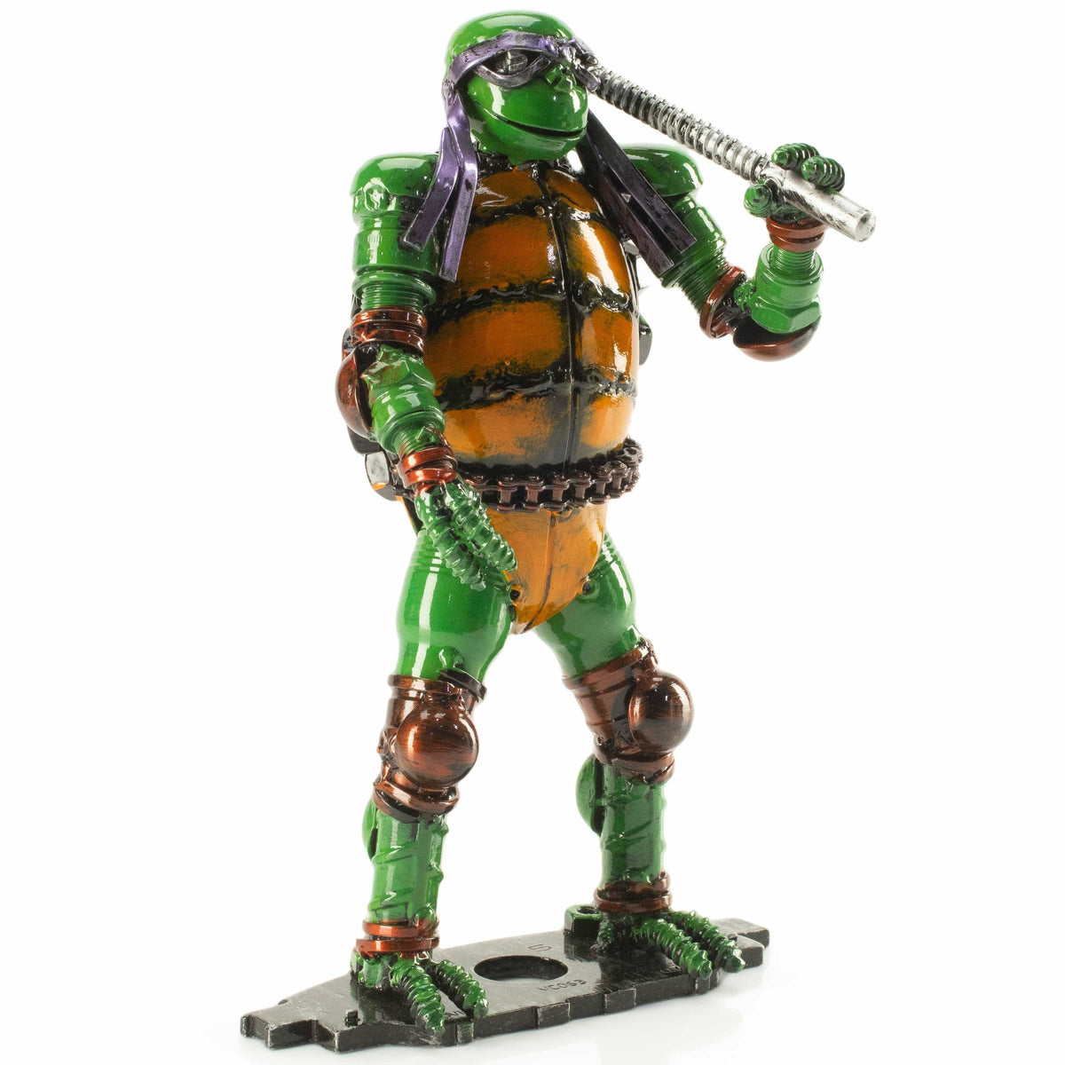 Donatello metal sculpture front view — Vault 88