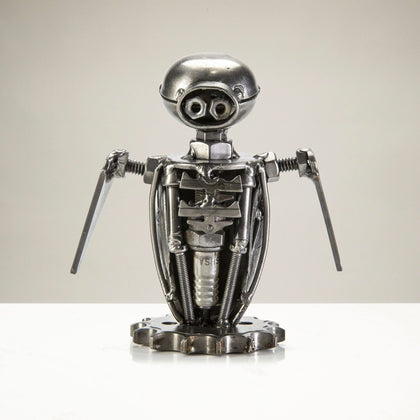 Eve Inspired Recycled Metal Sculpture