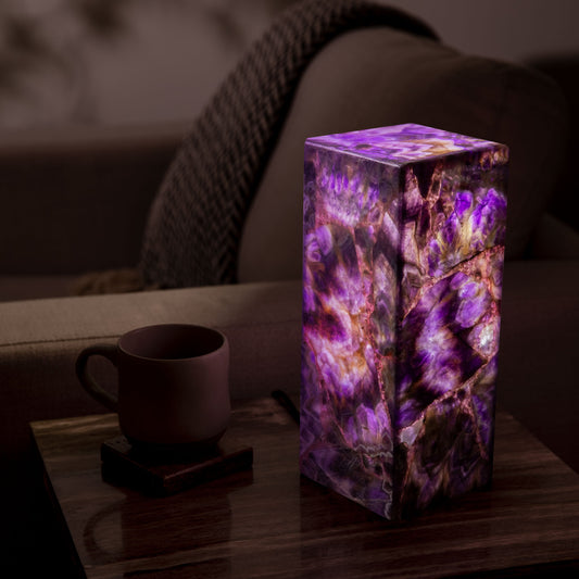 12" Amethyst Table Lamp — Vault 88