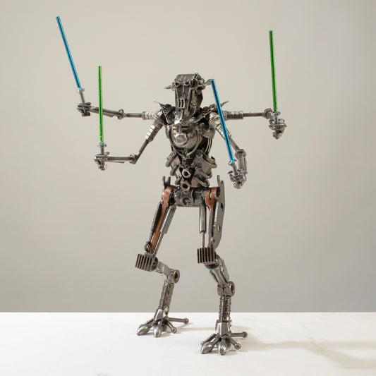 General Grievous Star Wars Inspired Recycled Metal Sculpture — Vault 88 recycled metal art