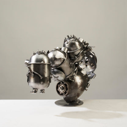 Minion Party Moped Inspired Recycled Metal Sculpture — Vault 88 recycled metal art