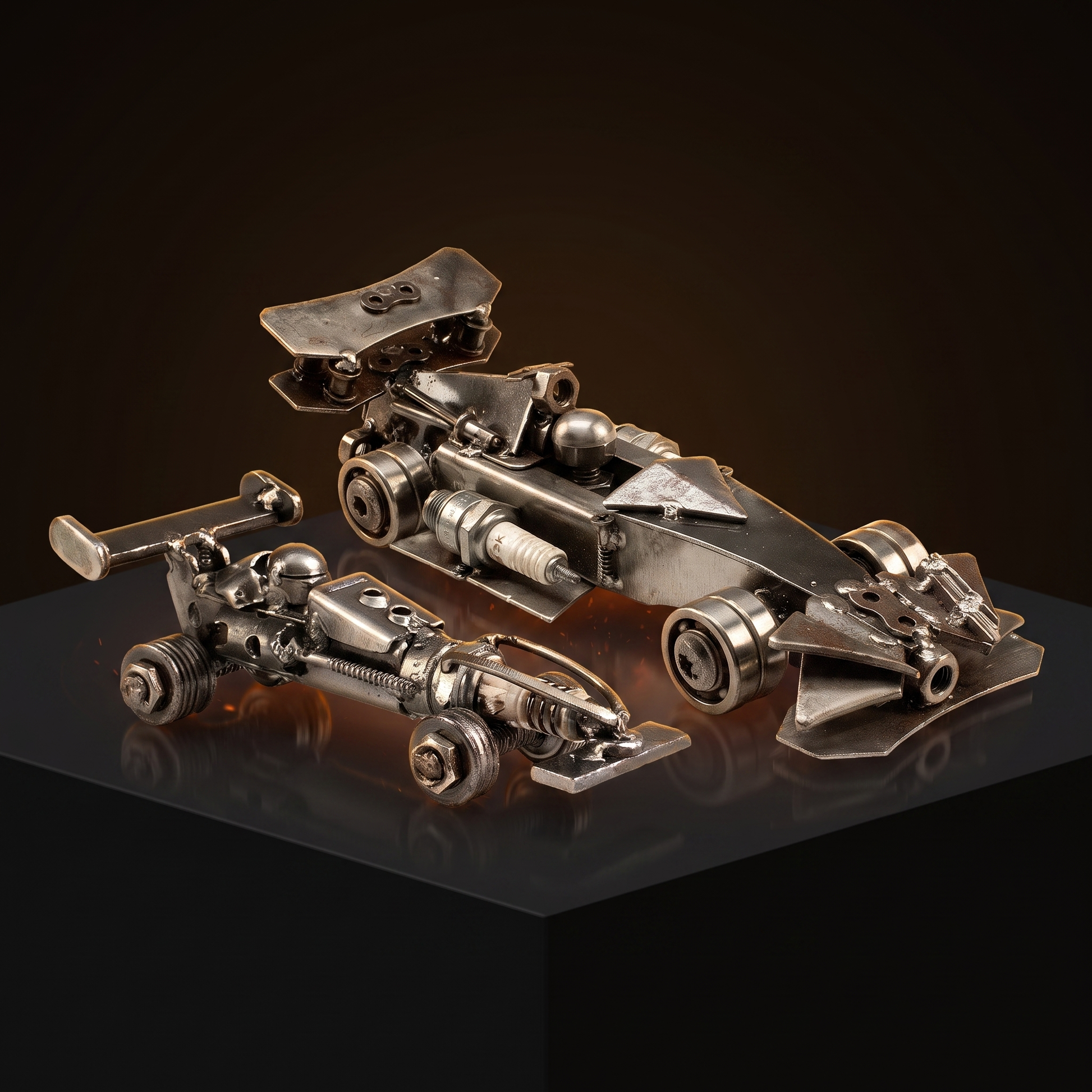 Pole Position Duo — both F1 builds displayed together