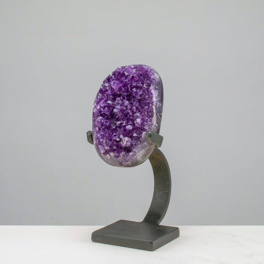 Large Uruguayan Amethyst Geode on Custom Stand - 10" / 5.5 lbs — Vault 88