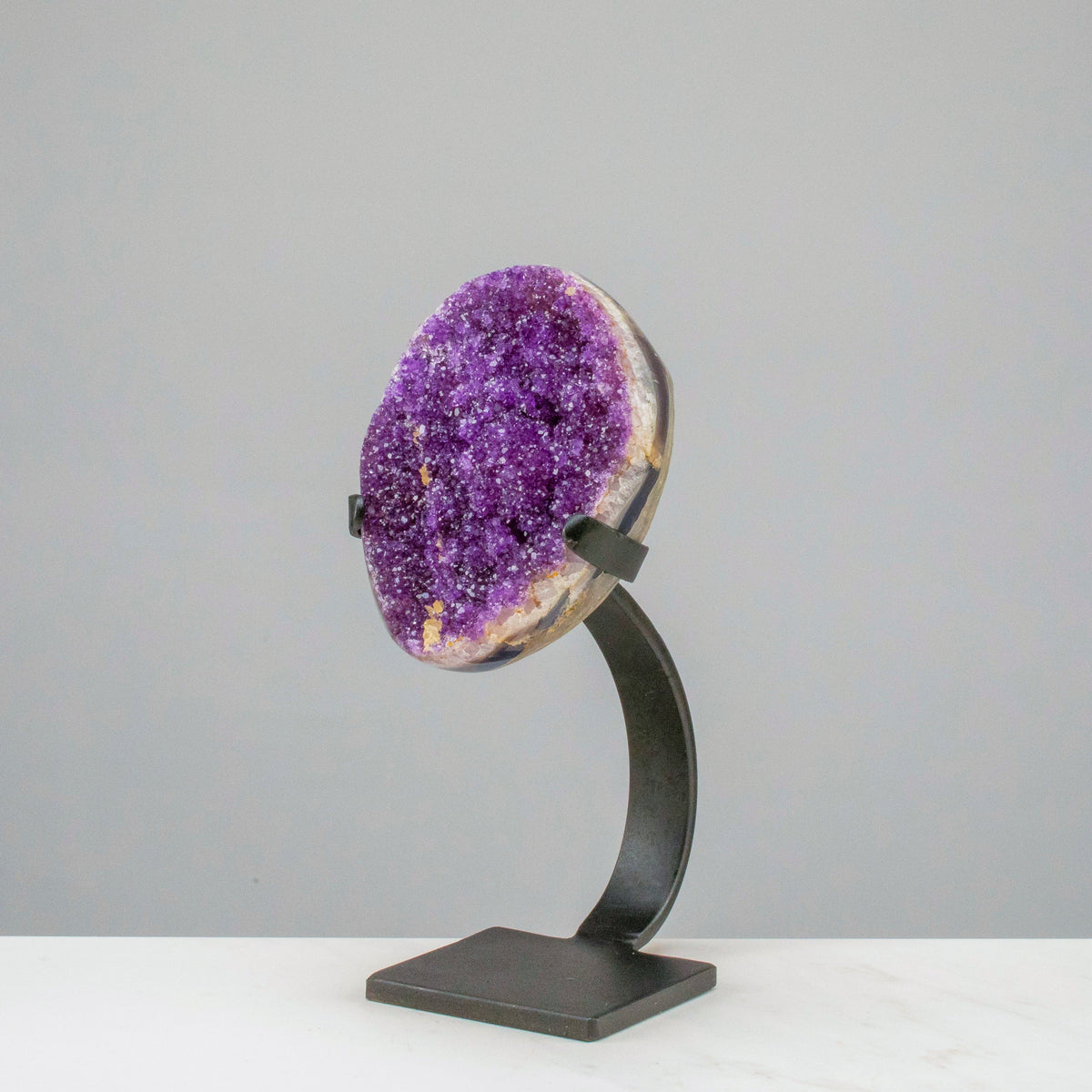 Medium Uruguayan Amethyst Geode on Custom Stand - 9" / 4 lbs — Vault 88