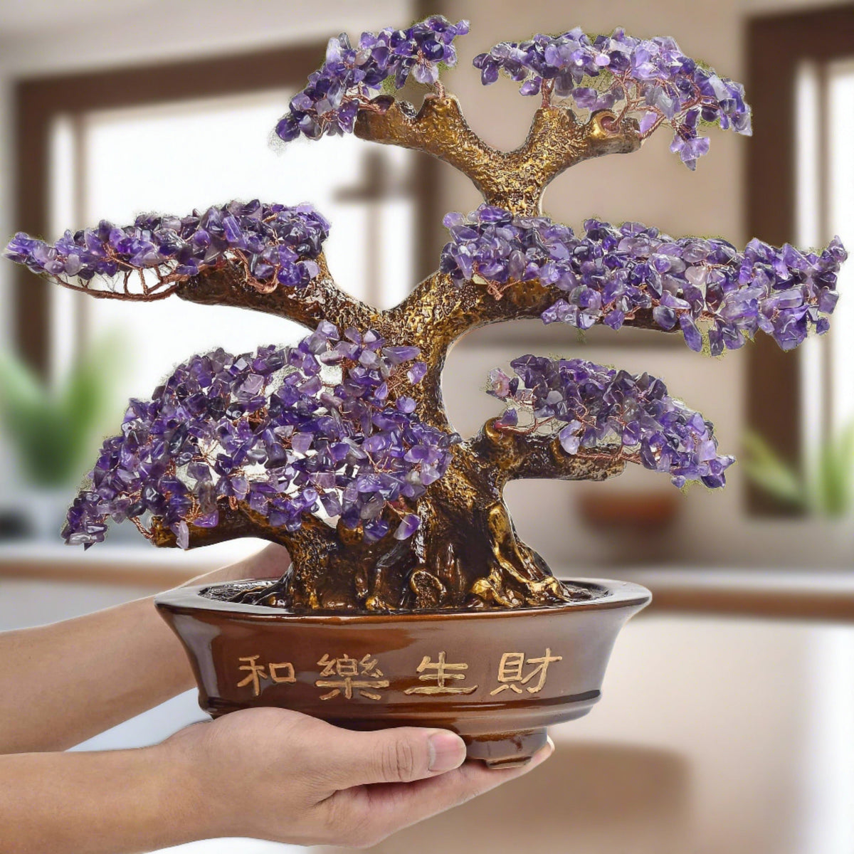 Amethyst Bonsai Tree of Life with 1,251 Natural Gemstones — Vault 88