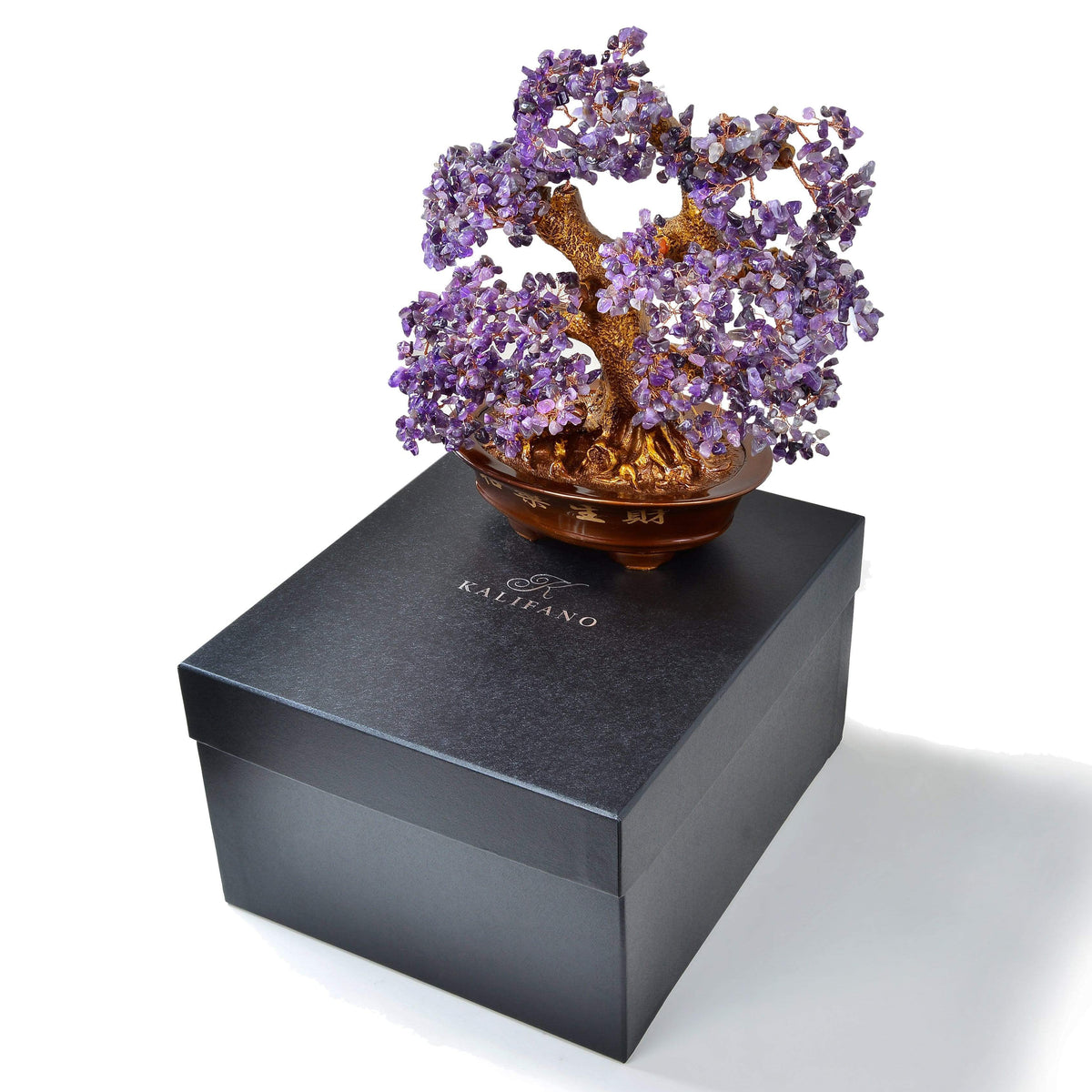 Amethyst Bonsai Tree of Life with 1,251 Natural Gemstones — Vault 88