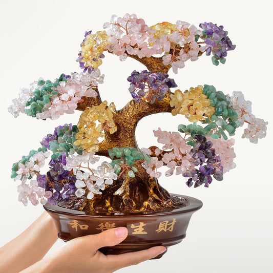 Multi-Gemstone Bonsai Tree of Life with 1,251 Natural Gemstones — Vault 88