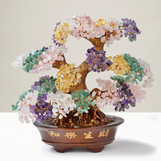 Multi-Gemstone Bonsai Tree of Life with 1,251 Natural Gemstones — Vault 88