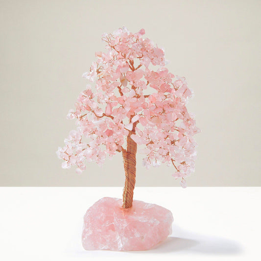 Rose Quartz Bonsai Tree of Life with 414 Crystals — Vault 88