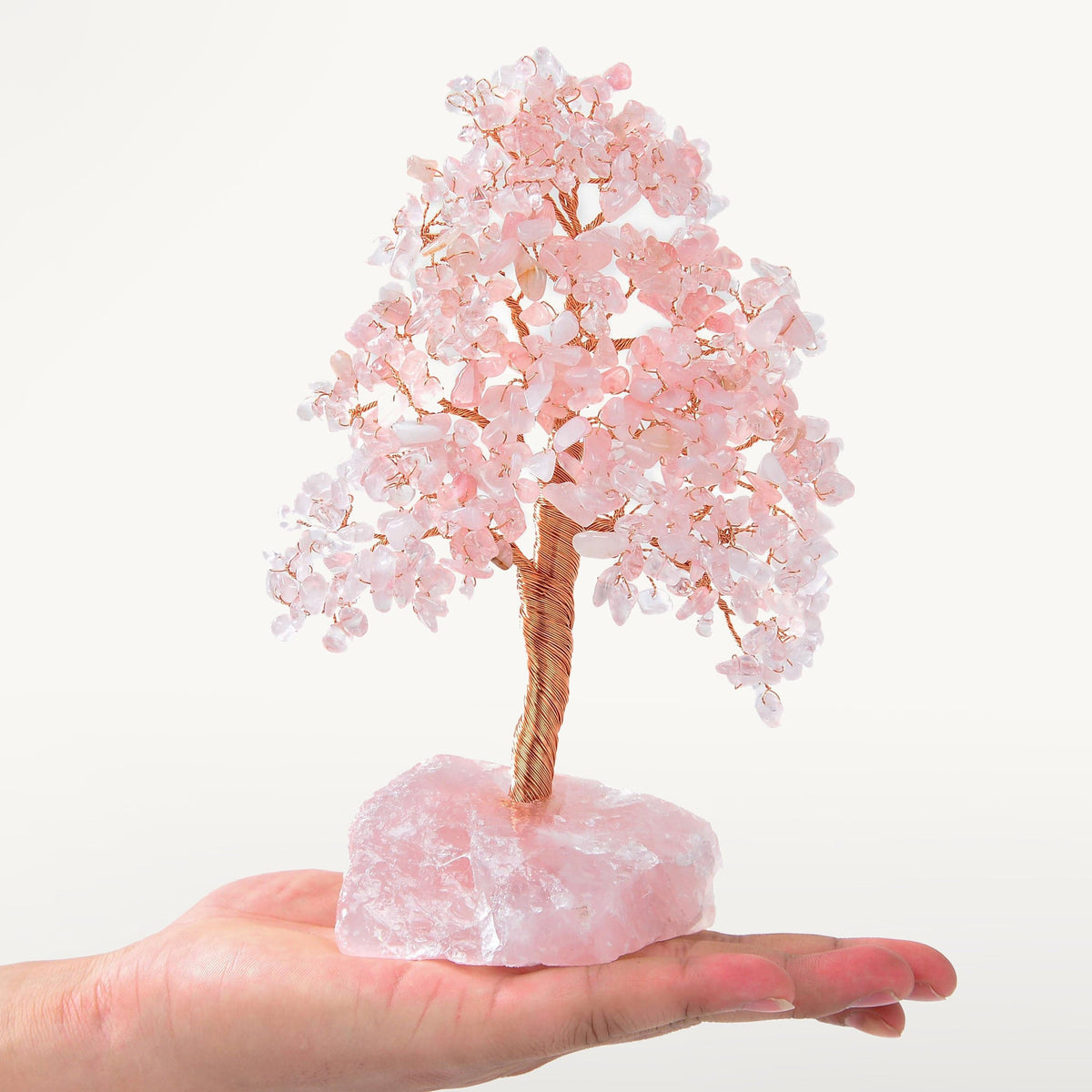 Rose Quartz Bonsai Tree of Life with 414 Crystals — Vault 88