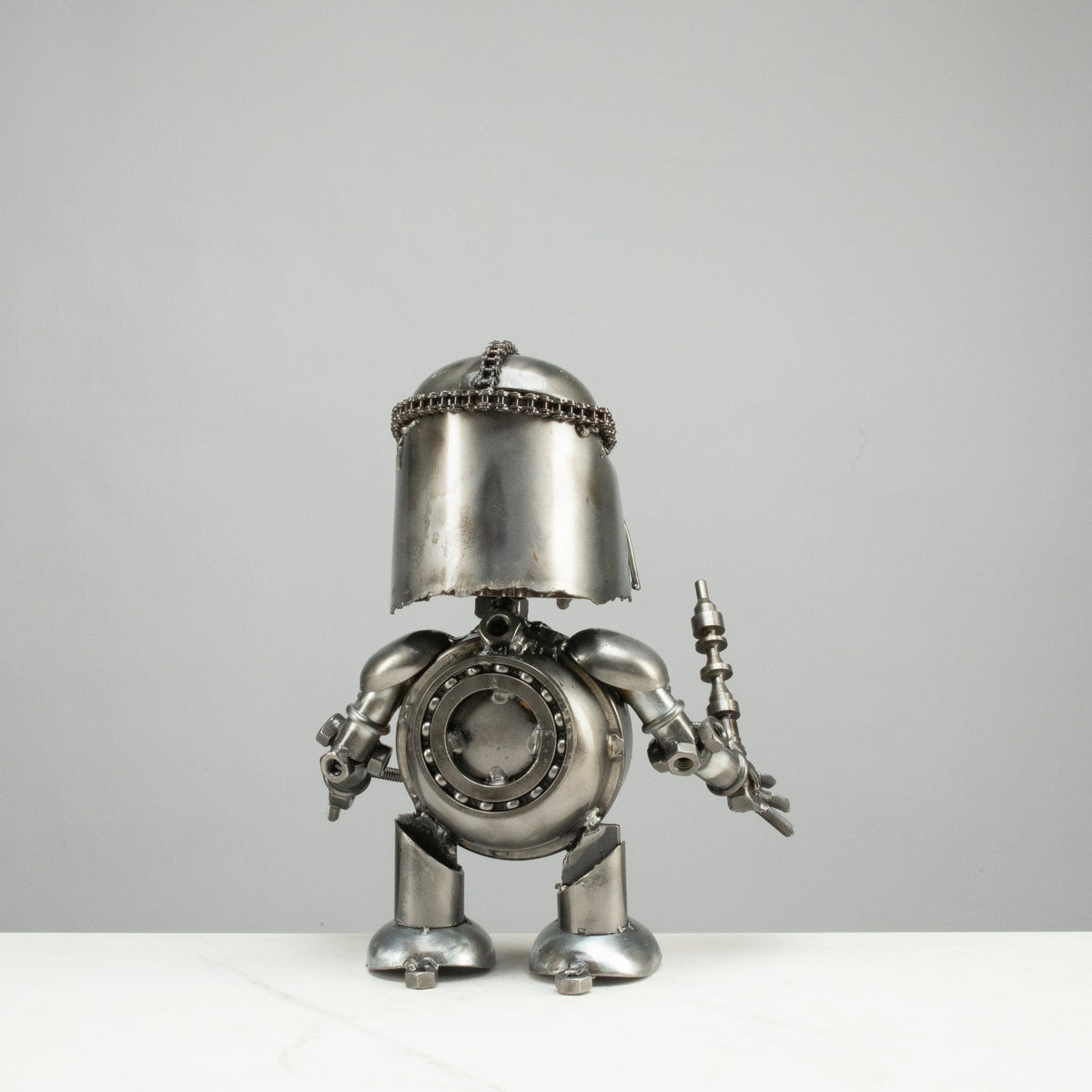 10" Darth Vader Inspired Recycled Metal Sculpture — Vault 88 recycled metal art