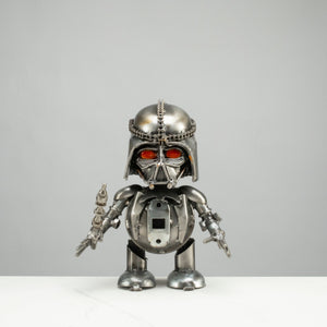 10" Darth Vader Inspired Recycled Metal Sculpture