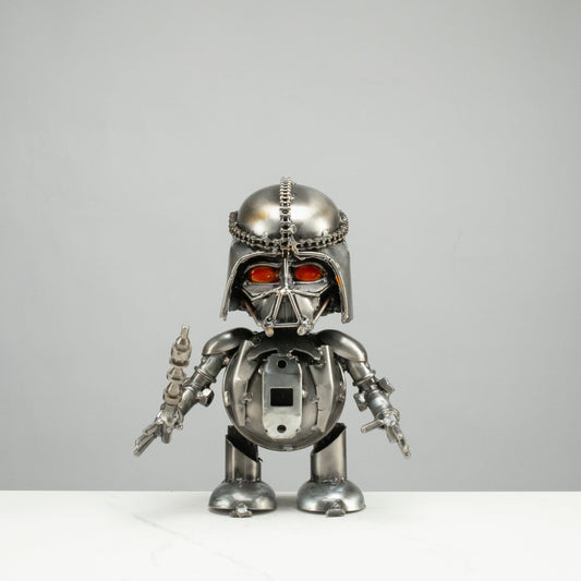 10" Darth Vader Inspired Recycled Metal Sculpture — Vault 88 recycled metal art