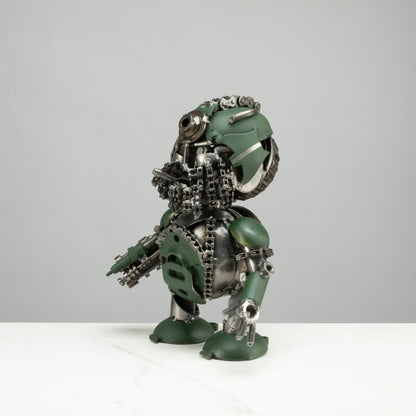 10" Hound Inspired Recycled Metal Sculpture — Vault 88 recycled metal art