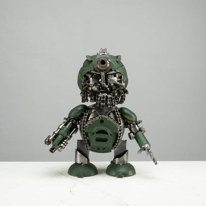 10" Hound Inspired Recycled Metal Sculpture — Vault 88 recycled metal art
