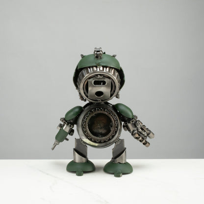 10" Hound Inspired Recycled Metal Sculpture — Vault 88 recycled metal art