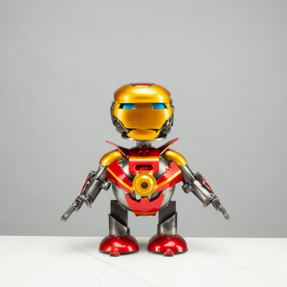10" Iron Man Inspired Recycled Metal Sculpture — Vault 88 recycled metal art