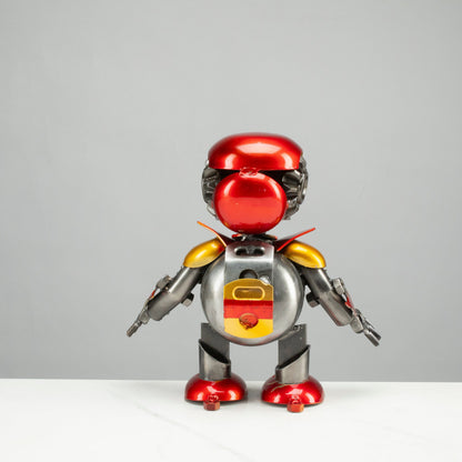 10" Iron Man Inspired Recycled Metal Sculpture — Vault 88 recycled metal art
