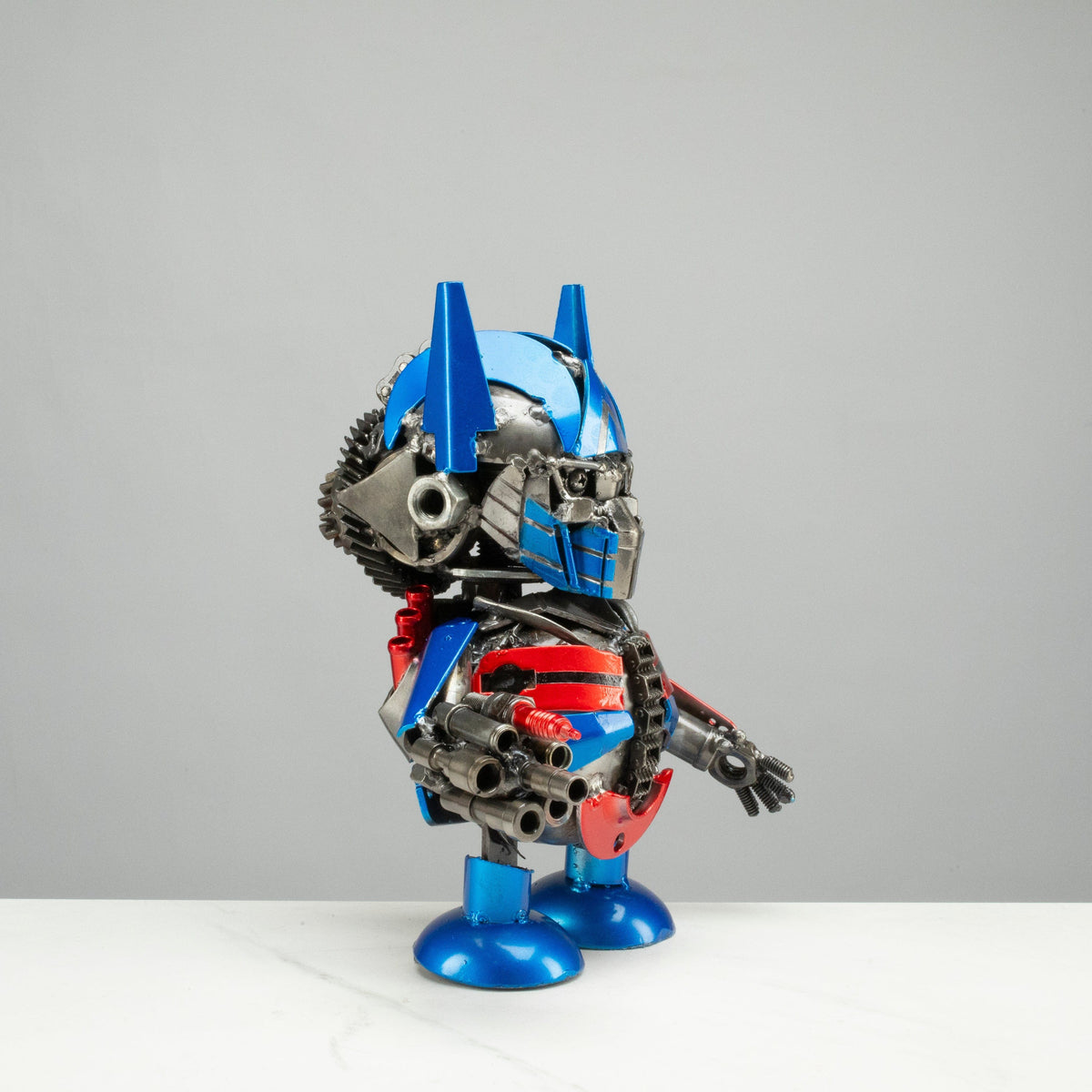 10" Optimus Prime Inspired Recycled Metal Sculpture — Vault 88 recycled metal art