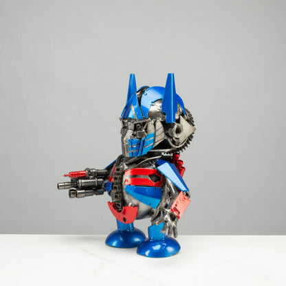 10" Optimus Prime Inspired Recycled Metal Sculpture — Vault 88 recycled metal art