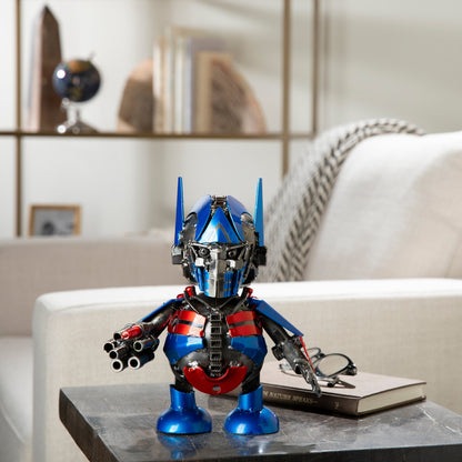 10" Optimus Prime Inspired Recycled Metal Sculpture — Vault 88 recycled metal art