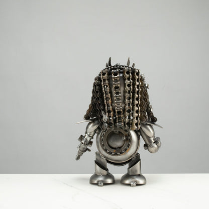 10" Predator Inspired Recycled Metal Sculpture — Vault 88 recycled metal art