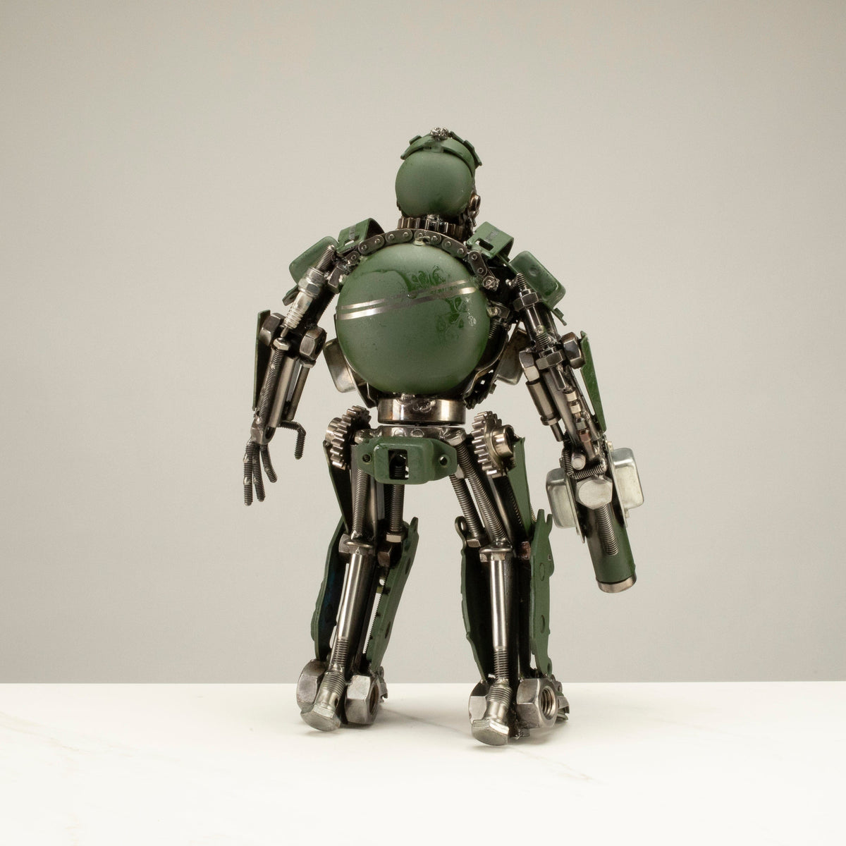 16" Hound Inspired Recycled Metal Art Sculpture — Vault 88 recycled metal art