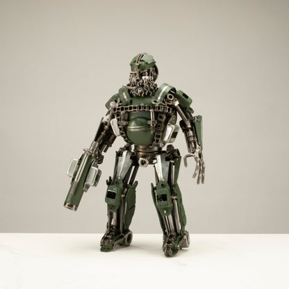 16" Hound Inspired Recycled Metal Art Sculpture — Vault 88 recycled metal art