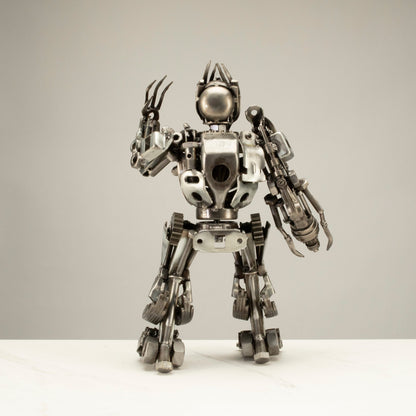 16" Megatron Inspired Recycled Metal Art Sculpture — Vault 88 recycled metal art