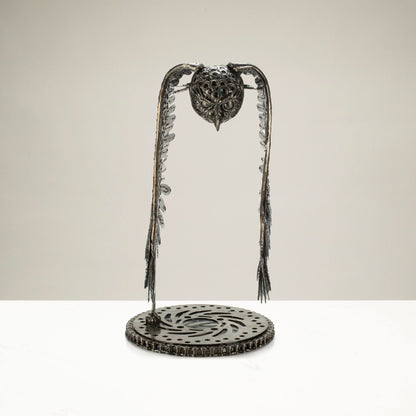 18" Owl Recycled Metal Art Sculpture — Vault 88 recycled metal art