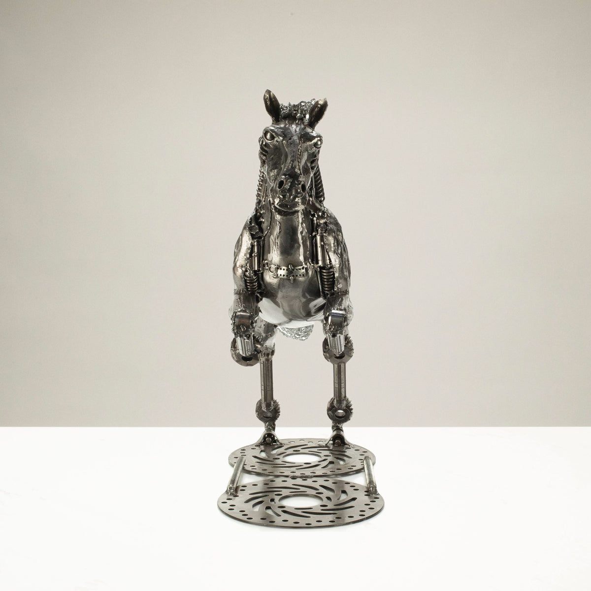20" Horse Inspired Recycled Metal Art Sculpture — Vault 88 recycled metal art