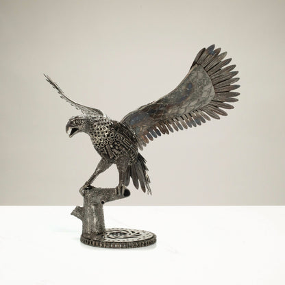 24" Majestic Eagle Recycled Metal Art Sculpture — Vault 88 recycled metal art