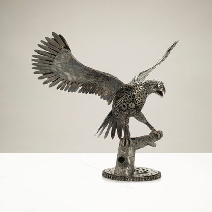 24" Majestic Eagle Recycled Metal Art Sculpture — Vault 88 recycled metal art