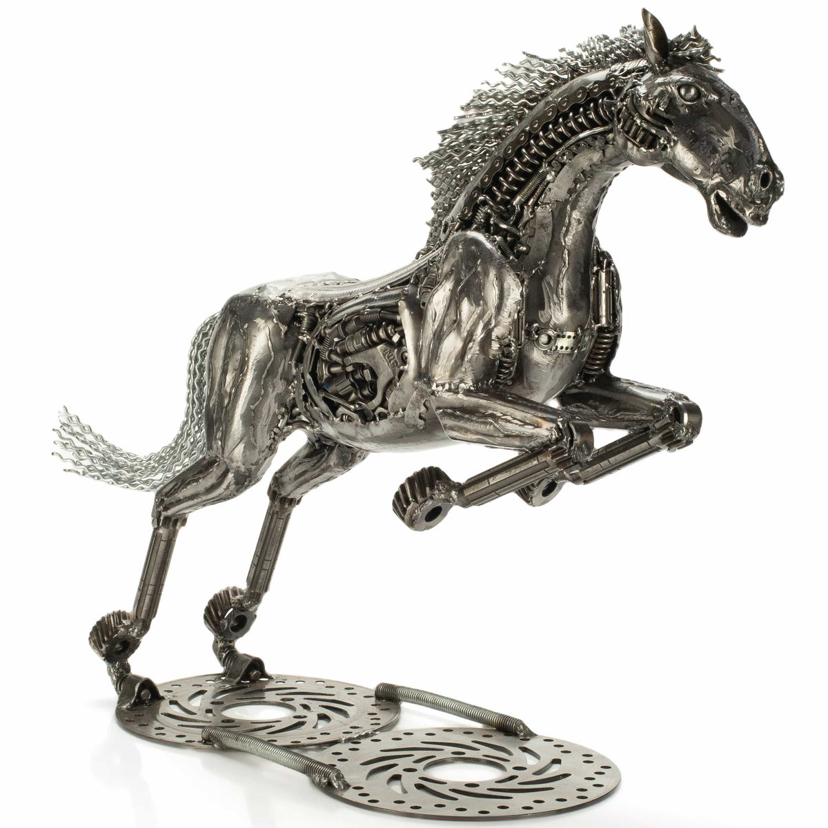 20" Horse Inspired Recycled Metal Art Sculpture — Vault 88 recycled metal art