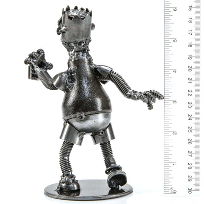 Bart Simpson Inspired Recycled Metal Sculpture — Vault 88 recycled metal art
