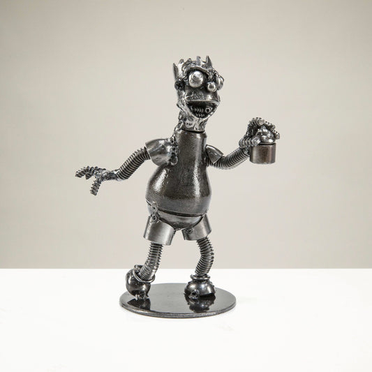 Bart Simpson Inspired Recycled Metal Sculpture — Vault 88 recycled metal art