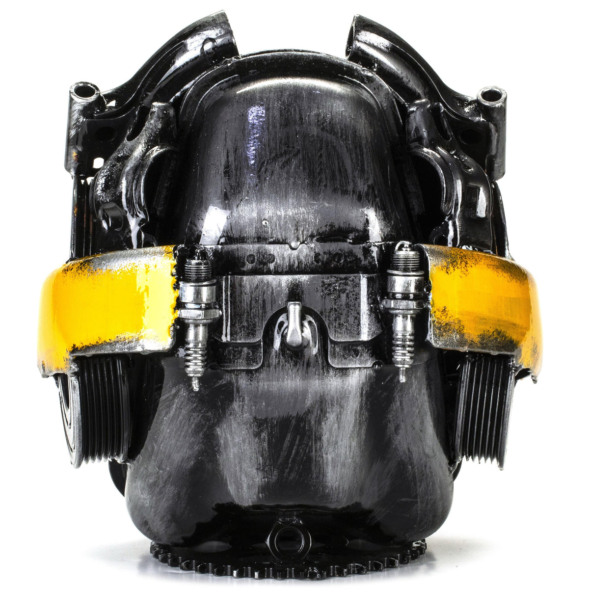Bumblebee Head Inspired Recycled Metal Art Sculpture — Vault 88 recycled metal art