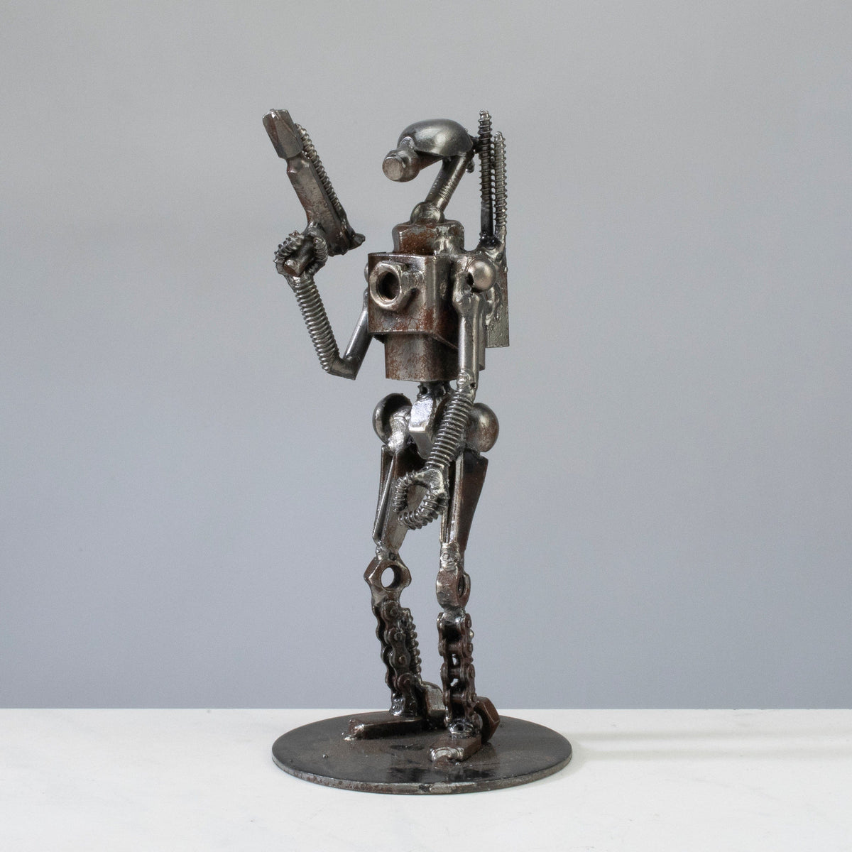 Droid Star Wars Inspired Recycled Metal Sculpture — Vault 88 recycled metal art