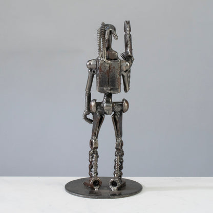 Droid Star Wars Inspired Recycled Metal Sculpture — Vault 88 recycled metal art