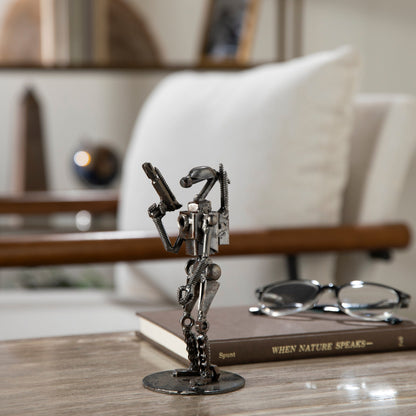 Droid Star Wars Inspired Recycled Metal Sculpture — Vault 88 recycled metal art