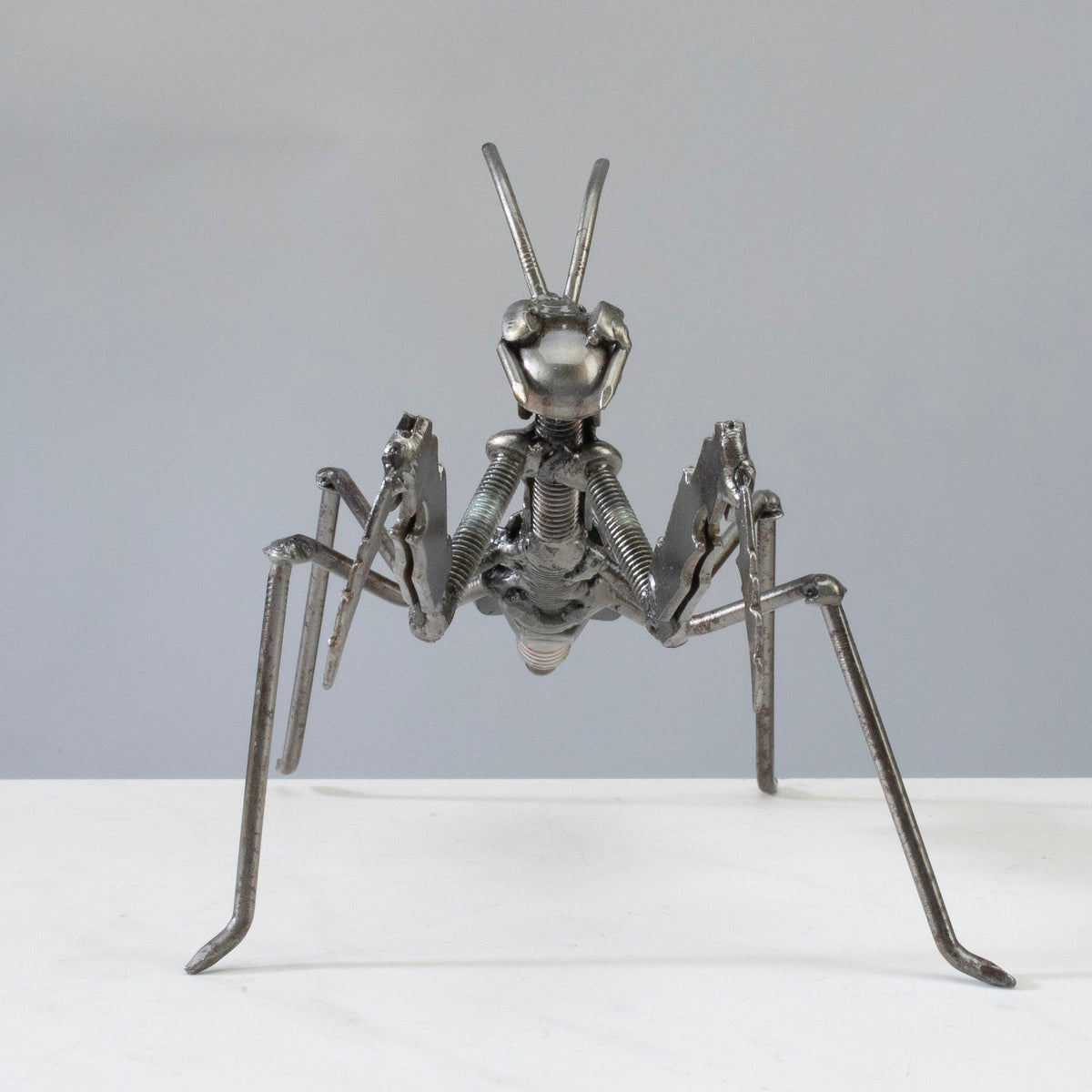 Grasshopper Recycled Metal Sculpture — Vault 88 recycled metal art