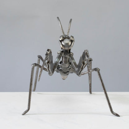 Grasshopper Recycled Metal Sculpture — Vault 88 recycled metal art