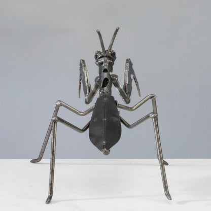 Grasshopper Recycled Metal Sculpture — Vault 88 recycled metal art