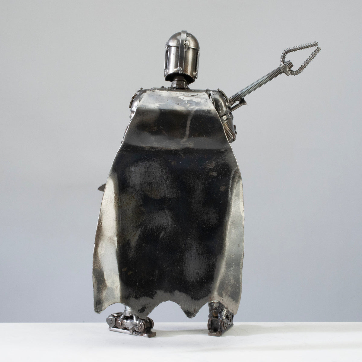 Mandalorian Star Wars Inspired Recycled Metal Sculpture — Vault 88 recycled metal art