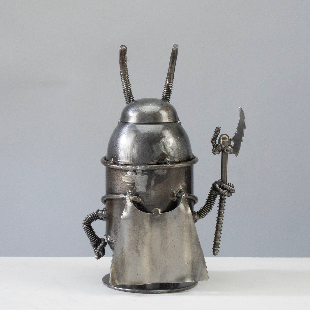 Minion Loki Inspired Recycled Metal Sculpture — Vault 88 recycled metal art