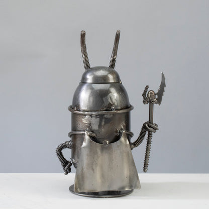 Minion Loki Inspired Recycled Metal Sculpture — Vault 88 recycled metal art