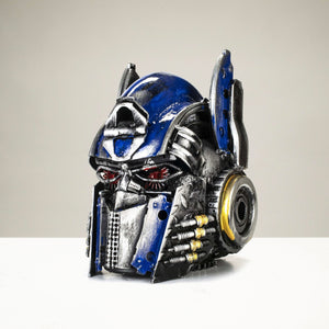 Optimus Prime Head Inspired Recycled Metal Art Sculpture