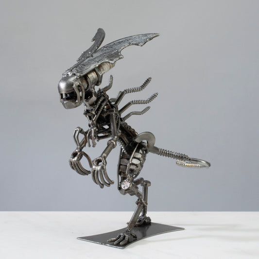 Queen Alien Inspired Recycled Metal Sculpture — Vault 88 recycled metal art
