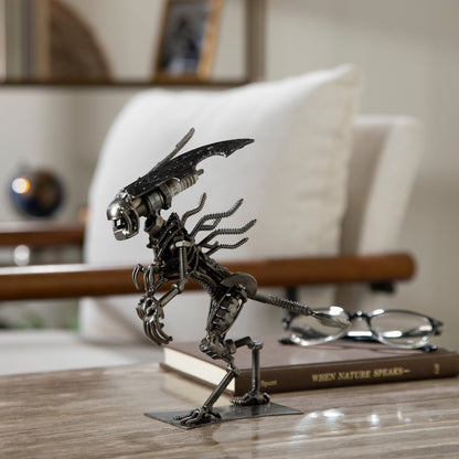 Queen Alien Inspired Recycled Metal Sculpture — Vault 88 recycled metal art